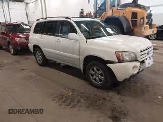 2005 Toyota Highlander z VIN JTEEP21A350083852, wystawiony jako IAAI lot #41841651 z przebiegiem 185 872 mil mil oraz . Historia ofert i sprzedaży dostępna na DreamBid. Obrazek 1.