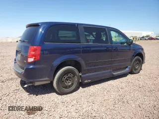 2015 Dodge Grand Caravan SE with VIN 2C4RDGBG2FR606297, listed as a Copart auction lot 53870875 with 35,676 mi miles and Salvage Title. Bid and sale history available at DreamBid. Image 3.