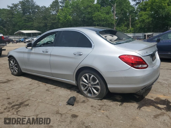 2017 Mercedes-Benz C 300 with VIN WDDWF4JB2HR253222, listed as a Copart auction lot 56388125 with 105,591 mi miles and Salvage title. Bid and sale history available at DreamBid. Image 2.