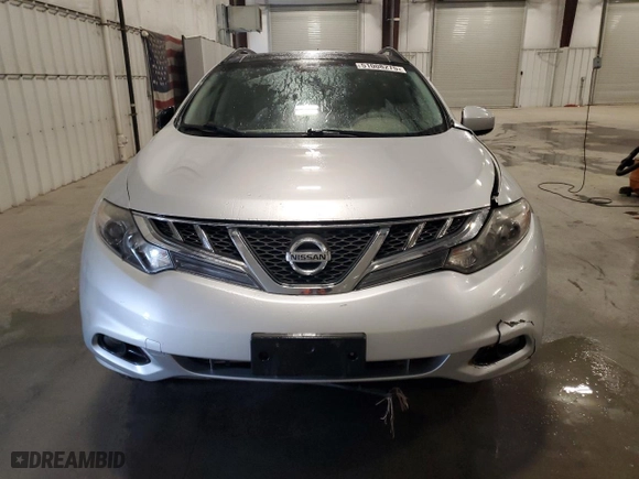 2013 Nissan Murano SL with VIN JN8AZ1MW8DW301766, listed as a Copart auction lot 51008275 with 105,660 mi miles and Salvage Title. Bid and sale history available at carsss.com. Image 5.