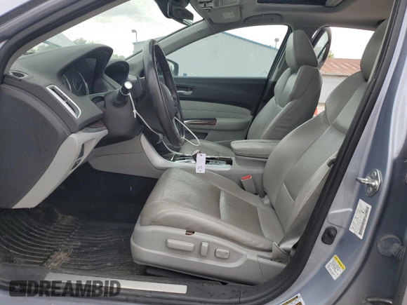 2015 Acura TLX Technology with VIN 19UUB2F56FA024754, listed as a Copart auction lot 57663145 with 146,674 mi miles and Salvage title. Bid and sale history available at DreamBid. Image 7.