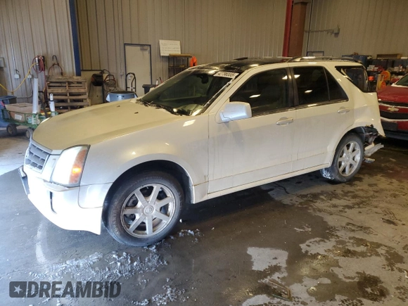 2005 Cadillac SRX with VIN 1GYEE63AX50128486, listed as a Copart auction lot 42796555 with 166,128 mi miles and Non Repairable. Bid and sale history available at carsss.com. Image 1.
