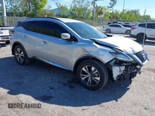 2021 Nissan Murano SV z VIN 5N1AZ2BJ4MC117043, wystawiony jako IAAI lot #41859206 z przebiegiem 32 751 mil mil oraz . Historia ofert i sprzedaży dostępna na DreamBid. Obrazek 1.