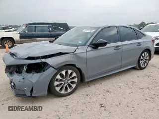 2025 Honda Civic Sport with VIN 2HGFE2F51SH529628, listed as a Copart auction lot 57871165 with Not provided miles and Salvage title. Bid and sale history available at DreamBid. Image 1.