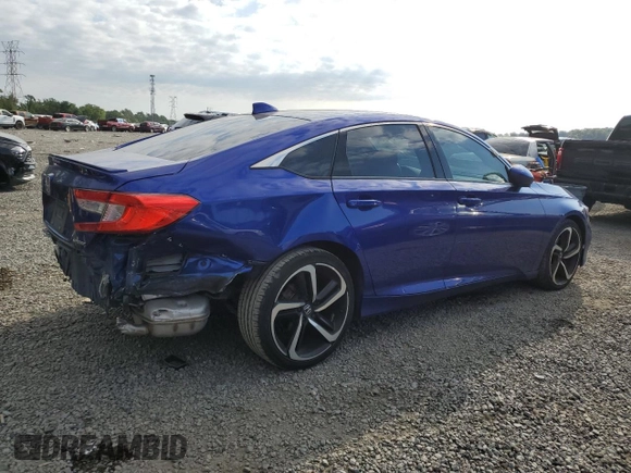 2019 Honda Accord Sedan Sport 1.5T with VIN 1HGCV1F36KA127307, listed as a Copart auction lot 53400675 with 56,091 mi miles and Salvage Title. Bid and sale history available at carsss.com. Image 3.
