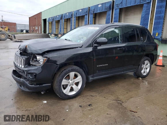 2016 Jeep Compass Latitude with VIN 1C4NJCEB7GD664653, listed as a Copart auction lot 87313664 with 64,580 mi miles and Salvage Title. Bid and sale history available at carsss.com. Image 1.