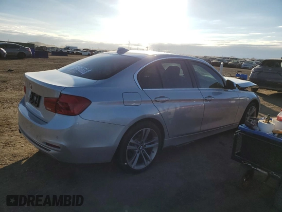 2017 BMW 3 Series 330i xDrive with VIN WBA8D9G53HNU60388, listed as a Copart auction lot 44855365 with 88,875 mi miles and Salvage Title. Bid and sale history available at carsss.com. Image 3.