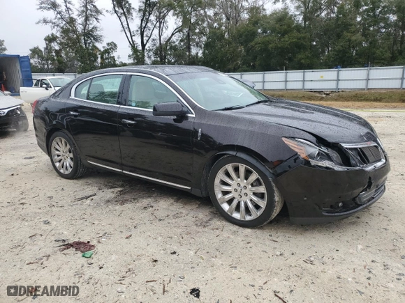 2013 Lincoln MKS EcoBoost with VIN 1LNHL9FT9DG606096, listed as a Copart auction lot 41960395 with 73,943 mi miles and Salvage Title. Bid and sale history available at carsss.com. Image 4.