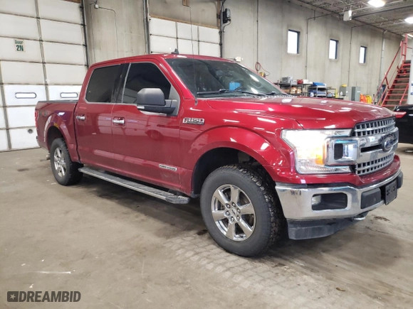 2019 Ford F-150 XL with VIN 1FTEW1E19KFC62983, listed as a Copart auction lot 86814054 with 154,250 mi miles and Salvage Title. Bid and sale history available at carsss.com. Image 4.