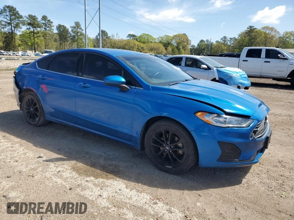 2020 Ford Fusion SE with VIN 3FA6P0HD7LR126380, listed as a Copart auction lot 50234215 with 70,438 mi miles and Salvage Title. Bid and sale history available at carsss.com. Image 4.