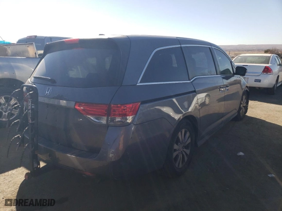 2016 Honda Odyssey EX-L with VIN 5FNRL5H61GB142289, listed as a Copart auction lot 42383195 with 138,812 mi miles and Salvage Title. Bid and sale history available at carsss.com. Image 3.