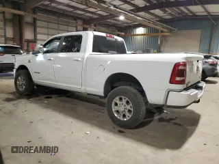 2023 Ram 2500 Laramie with VIN 3C6UR5FLXPG632054, listed as a Copart auction lot 51972575 with 79,647 mi miles and Salvage Title. Bid and sale history available at carsss.com. Image 2.