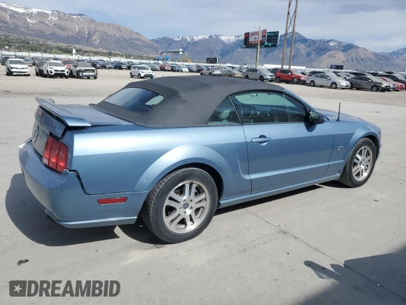 2005 Ford Mustang GT Deluxe with VIN 1ZVFT85H155173399, listed as a Copart auction lot 52964165 with 150,026 mi miles and Salvage Title. Bid and sale history available at DreamBid. Image 3.