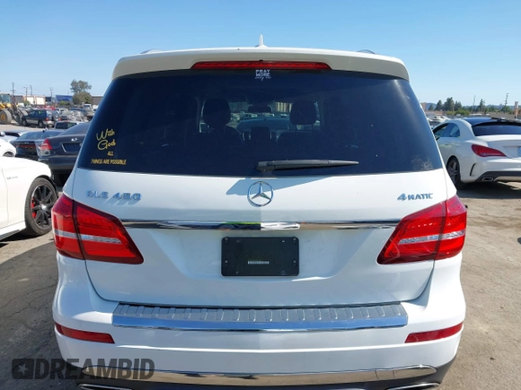 2017 Mercedes-Benz GLS 450 with VIN 4JGDF6EE5HA804884, listed as a IAAI auction lot 42357294 with 109,959 mi miles and . Bid and sale history available at DreamBid. Image 17.