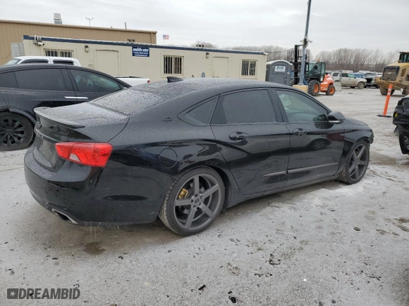 2018 Chevrolet Impala Premier with VIN 2G1125S33J9127022, listed as a Copart auction lot 44958275 with 128,327 mi miles and Salvage Title. Bid and sale history available at carsss.com. Image 3.