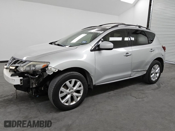 2013 Nissan Murano SL with VIN JN8AZ1MU7DW204153, listed as a Copart auction lot 74564904 with 119,108 mi miles and Clean Title. Bid and sale history available at carsss.com. Image 1.