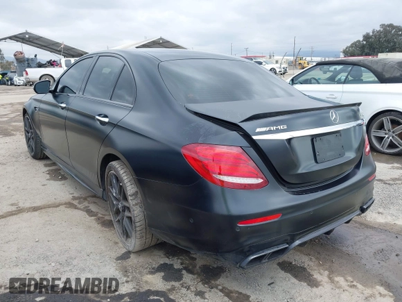 2018 Mercedes-Benz E 63 S AMG with VIN WDDZF8KB4JA224909, listed as a IAAI auction lot 41652066 with 56,712 mi miles and . Bid and sale history available at DreamBid. Image 3.