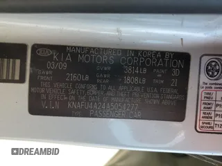 2010 Kia Forte EX z VIN KNAFU4A24A5054277, wystawiony jako Copart lot #56007995 z przebiegiem 218 782 mil mil oraz Szkody całkowita. Historia ofert i sprzedaży dostępna na DreamBid. Obrazek 13.