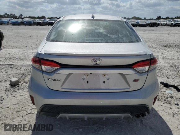 2022 Toyota Corolla SE with VIN 5YFS4MCE6NP110284, listed as a Copart auction lot 52669265 with 18,729 mi miles and Non Repairable. Bid and sale history available at carsss.com. Image 6.