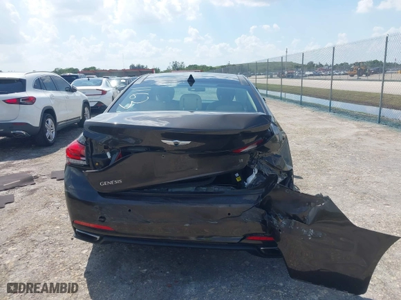 2015 Hyundai Genesis 3.8L with VIN KMHGN4JE8FU051163, listed as a IAAI auction lot 41937543 with 98,765 mi miles. Bid and sale history available at carsss.com. Image 16.