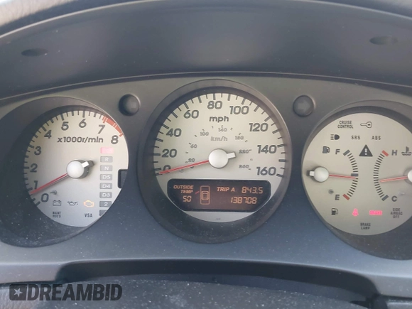 2003 Acura TL Type S with VIN 19UUA56853A005820, listed as a IAAI auction lot 41957844 with 138,708 mi miles. Bid and sale history available at carsss.com. Image 7.