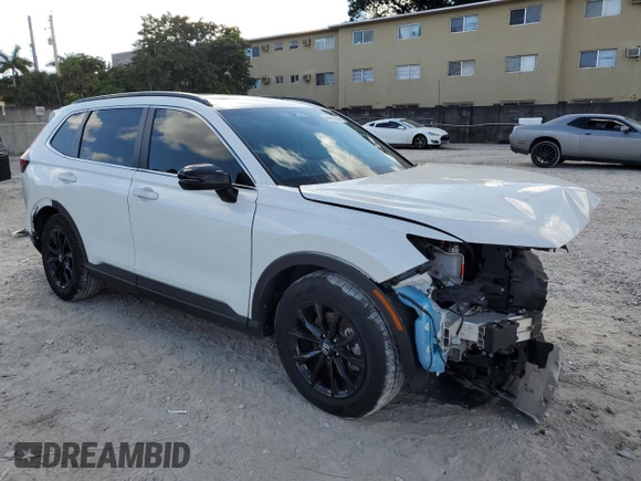 2024 Honda CR-V Sport with VIN 7FARS5H54RE018048, listed as a Copart auction lot 44967885 with 16,899 mi miles and Non Repairable. Bid and sale history available at DreamBid. Image 4.