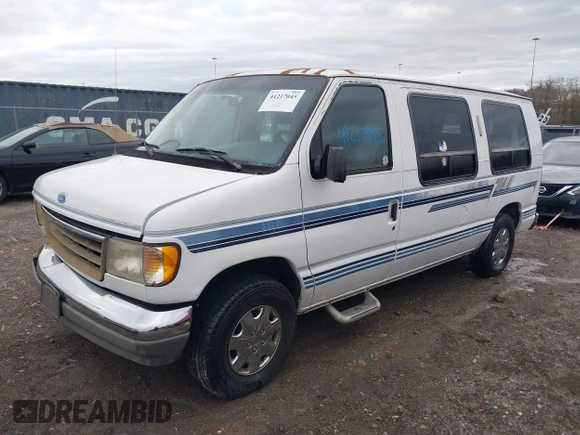 1996 Ford Econoline Cargo with VIN 1FDEE14N7THA03059, listed as a IAAI auction lot 41217045 with 139,435 mi miles and . Bid and sale history available at DreamBid. Image 2.