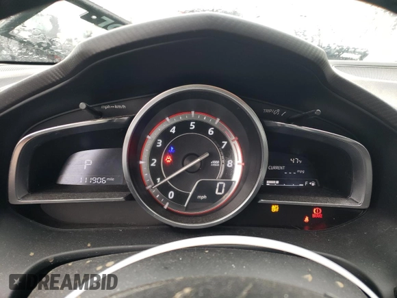 2015 Mazda 3 S Grand Touring with VIN JM1BM1W33F1263073, listed as a Copart auction lot 87162974 with 111,906 mi miles and Salvage Title. Bid and sale history available at DreamBid. Image 9.