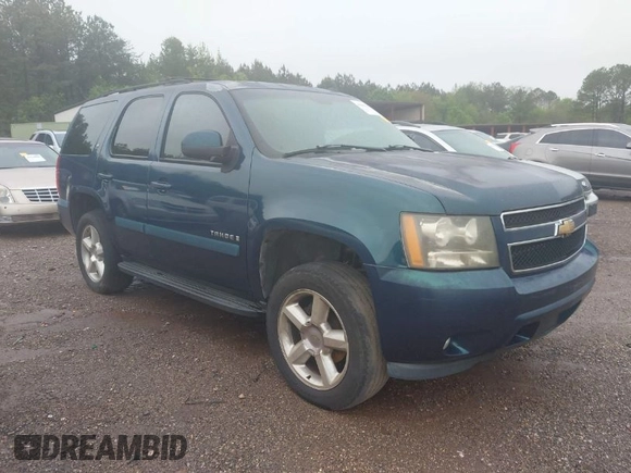 2007 Chevrolet Tahoe LT z VIN 1GNFC13J97R157437, wystawiony jako IAAI lot #41962796 z przebiegiem Nie podano mil oraz . Historia ofert i sprzedaży dostępna na DreamBid. Obrazek 1.