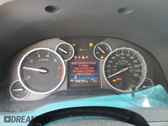 2016 Toyota Tundra 4WD Truck SR5 with VIN 5TFDW5F13GX555393, listed as a Copart auction lot 58777874 with 168,791 mi miles and Salvage Title. Bid and sale history available at carsss.com. Image 9.