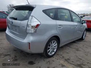 2013 Toyota Prius v Two with VIN JTDZN3EU0D3208339, listed as a IAAI auction lot 41507166 with 116,452 mi miles. Bid and sale history available at carsss.com. Image 4.