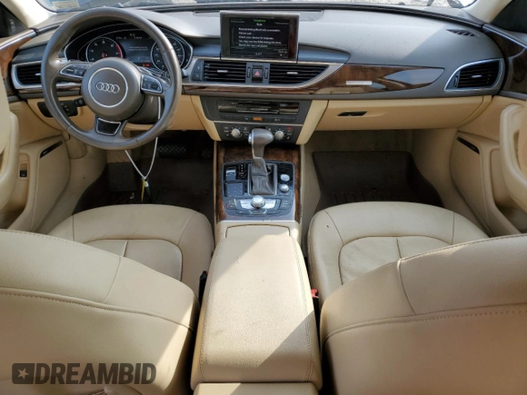 2015 Audi A6 Premium Plus with VIN WAUGFAFC5FN034951, listed as a Copart auction lot 58916435 with 121,560 mi miles and Clean title. Bid and sale history available at DreamBid. Image 8.