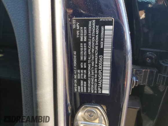 2023 Porsche Macan с VIN WP1AA2A5XPLB05563, выставлен на аукционе Copart как лот 51852995 с пробегом 42 080 миль миль и Списание • Salvage title. История ставок и продаж доступна на DreamBid. Изображение 15.