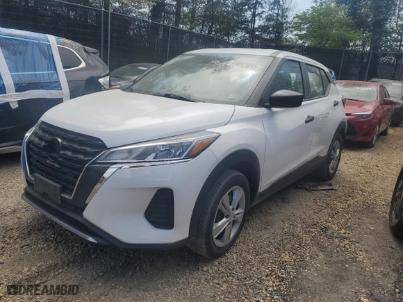 2022 Nissan Kicks S with VIN 3N1CP5BV4NL503588, listed as a Copart auction lot 52724745 with 115,665 mi miles and Clean Title. Bid and sale history available at carsss.com. Image 1.