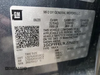 2020 Chevrolet Silverado 1500 LT Trail Boss with VIN 1GCPYFEL9LZ298271, listed as a Copart auction lot 50018135 with 82,666 mi miles and Salvage Title. Bid and sale history available at carsss.com. Image 13.