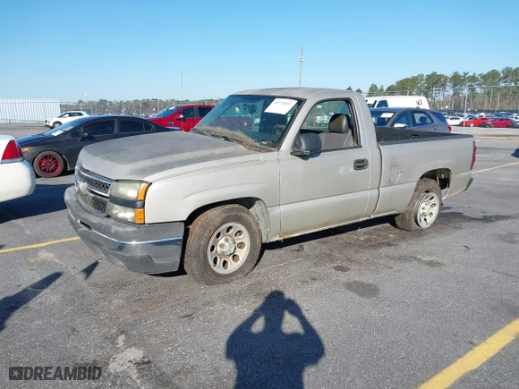 2006 Chevrolet Silverado 1500 Work Truck with VIN 1GCEC14Z16Z263047, listed as a IAAI auction lot 41771537 with 128,738 mi miles. Bid and sale history available at carsss.com. Image 2.