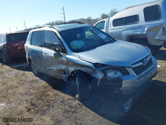 2016 Subaru Forester 2.5i Premium with VIN JF2SJAFC2GH460321, listed as a IAAI auction lot 41385422 with 120,373 mi miles. Bid and sale history available at carsss.com. Image 1.
