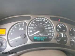 2002 GMC Yukon Denali with VIN 1GKEK63UX2J183619, listed as a Copart auction lot 74744354 with 155,188 mi miles and Salvage Title. Bid and sale history available at carsss.com. Image 9.