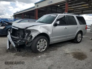 2013 Ford Expedition Limited с VIN 1FMJU1K50DEF08917, выставлен на аукционе Copart как лот 59254565 с пробегом 145 371 миль миль и Списание • Salvage title. История ставок и продаж доступна на DreamBid. Изображение 1.