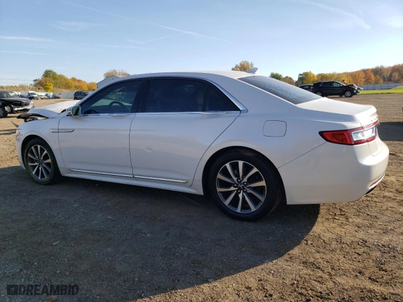 2019 Lincoln Continental Standard with VIN 1LN6L9PK6K5605381, listed as a Copart auction lot 77519584 with 51,412 mi miles and Salvage Title. Bid and sale history available at carsss.com. Image 2.
