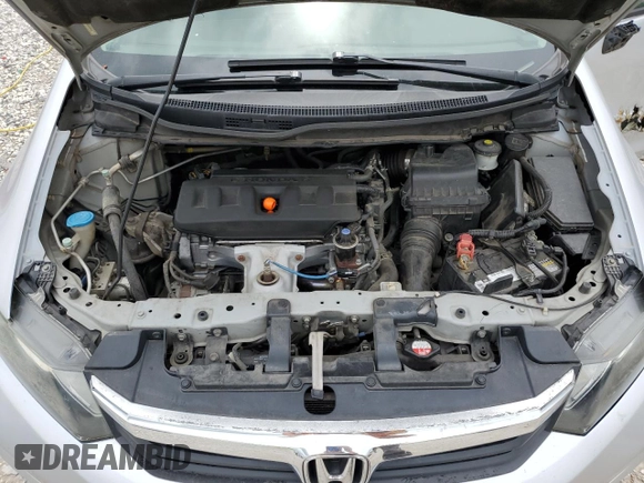 2012 Honda Civic EX with VIN 2HGFB2F80CH557022, listed as a Copart auction lot 54429535 with 189,345 mi miles and Clean Title. Bid and sale history available at DreamBid. Image 11.