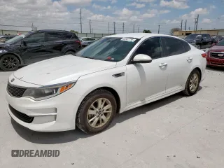 2016 Kia Optima LX with VIN 5XXGT4L38GG028737, listed as a Copart auction lot 60567755 with 124,478 mi miles and Clean title. Bid and sale history available at DreamBid. Image 1.