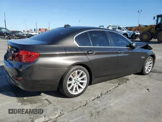 2014 BMW 5 Series 535d with VIN WBAXA5C58ED691145, listed as a Copart auction lot 50020125 with 141,297 mi miles and Salvage Title. Bid and sale history available at carsss.com. Image 3.