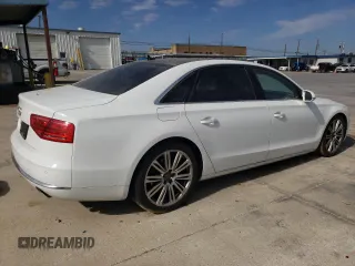 2013 Audi A8 L 3.0L with VIN WAURGAFD8DN012566, listed as a Copart auction lot 42654125 with 84,315 mi miles and Salvage Title. Bid and sale history available at carsss.com. Image 3.