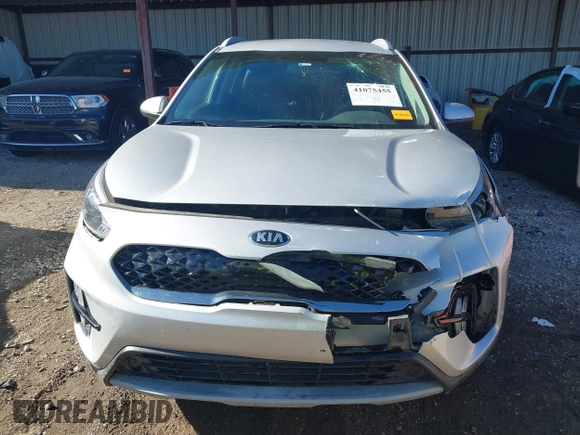2021 Kia Niro LX with VIN KNDCB3LC8M5486855, listed as a IAAI auction lot 41075455 with 80,639 mi miles. Bid and sale history available at carsss.com. Image 12.