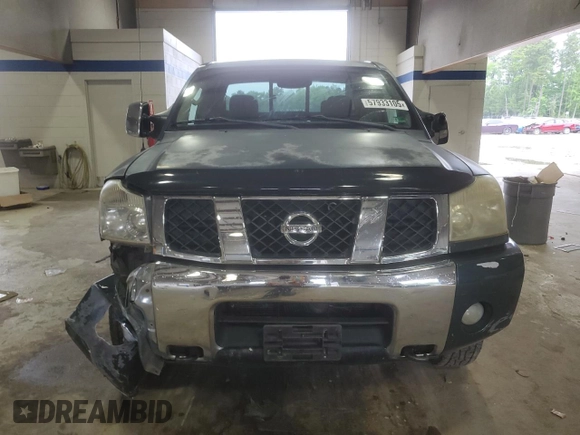 2004 Nissan Titan SE with VIN 1N6AA06B84N566360, listed as a Copart auction lot 57933105 with 133,066 mi miles and Salvage title. Bid and sale history available at DreamBid. Image 5.