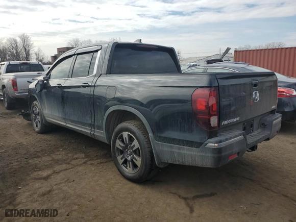 2017 Honda Ridgeline RTL-T with VIN 5FPYK3F68HB024075, listed as a Copart auction lot 47408435 with 89,264 mi miles and Salvage Title. Bid and sale history available at carsss.com. Image 2.