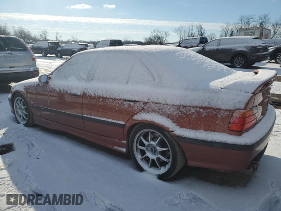 1997 BMW M3 with VIN WBSCD9329VEE06884, listed as a Copart auction lot 89144195 with 168,494 mi miles and Clean title. Bid and sale history available at DreamBid. Image 2.