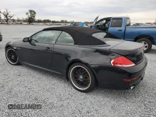 2008 BMW 6 Series 650i with VIN WBAEB53518CX60644, listed as a Copart auction lot 89048205 with 0 mi miles and Salvage Title. Bid and sale history available at carsss.com. Image 2.