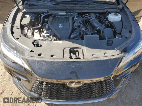 2023 Lexus RX 500h F Sport Performance with VIN 2T2BCMEA8PC009131, listed as a Copart auction lot 50300645 with 38,944 mi miles and Salvage title. Bid and sale history available at DreamBid. Image 12.